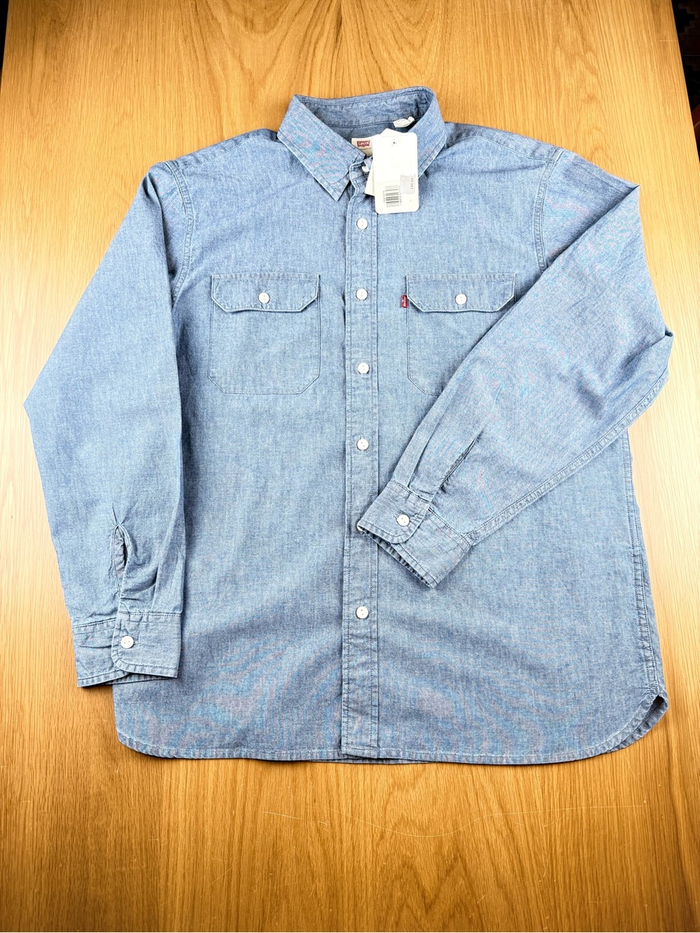 Levi's Men's Classic Worker L/S Button Down Overshirt blue Chambray 195870276